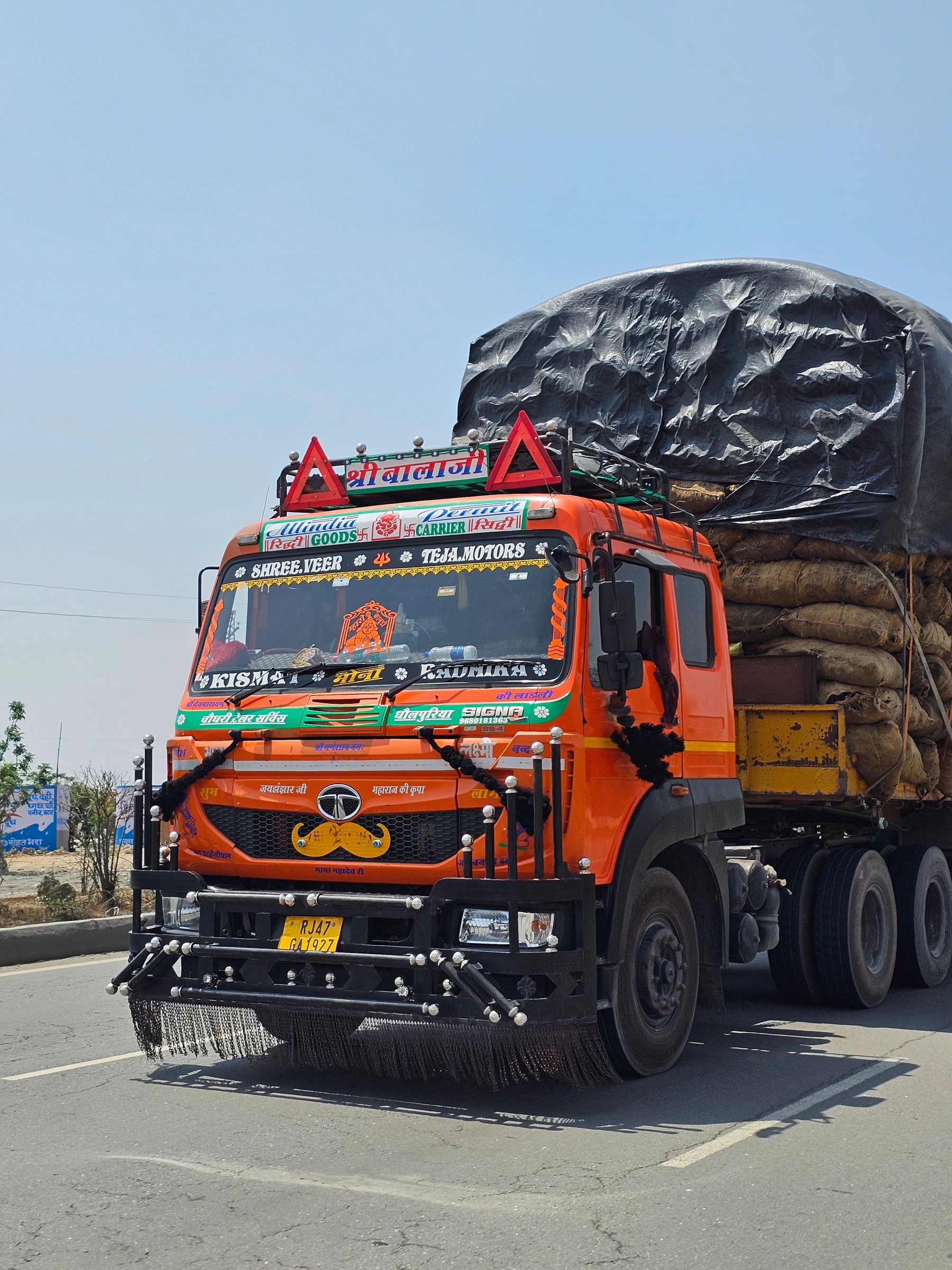 Commercial cargo truck in India