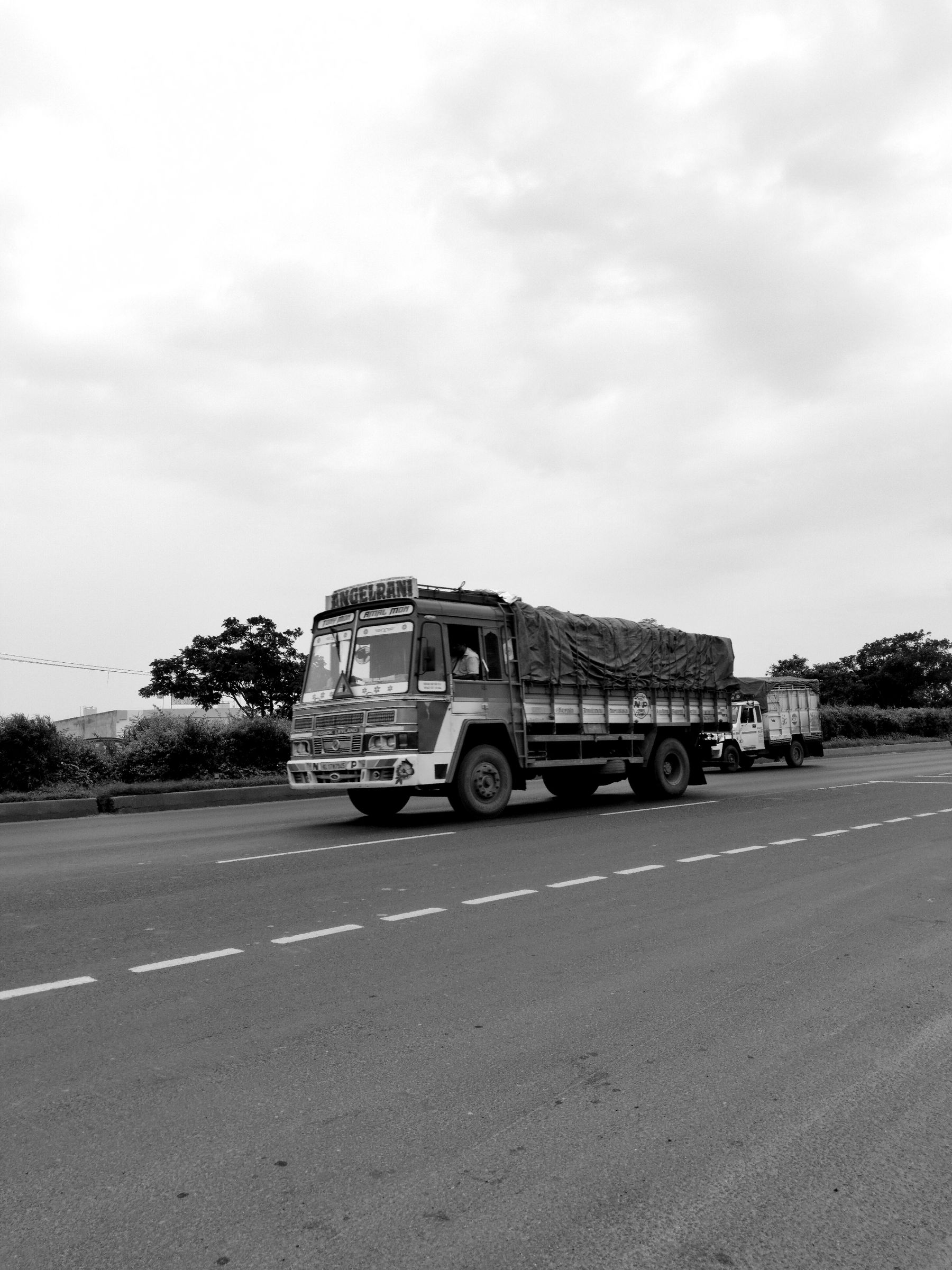 Truck on the road in Vadodara, India